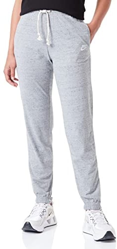 Nike Damen W Nsw Gym Vntg Easy Pants, Dk Grey Heather/White, M EU