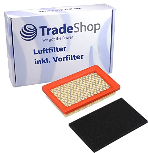 Trade-Shop 2in1 Filter-Set (Luftfilter + Vorfilter) für Güde BW 56 2 ES, BW 56 ES, GM T-554-16 SP ES, GM T-554-16 SP/Benzin Rasenmäher