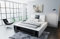 Sofa Dreams Wasserbett Venosa mit beheizbarer Wasserbettmatratze und kompletter Technik LED Beleuchtung 140x200 160x200 180x200 200x200 200x220 (160 x 200 cm, Weiß-Schwarz)