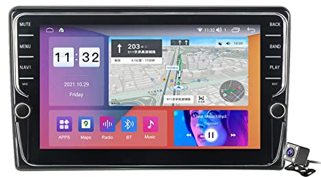 Android 11 2 DIN Autoradio 9 Pollici Screen Stereo Auto per Opel Zafira B Astra H 2005-2014 Lettore MP5 con Bluetooth CarPlay e Android Auto/FM AM RDS Radio/Controllo del Volante,K600s
