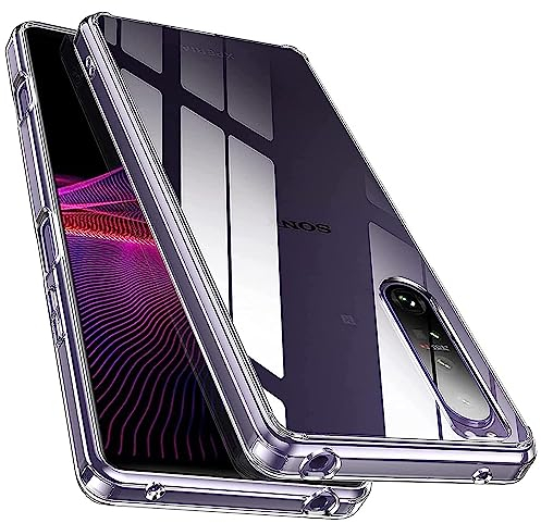 Oprimio Kristallklar Hülle für Sony Xperia 1 IV [Silikon Hülle] [%100 Durchsichtig] [Deutsche Material] [Ultra Dünn] Transparente Handyhülle für Sony Xperia 1 IV