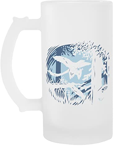 Suzetee Microraptor Helado Vaso De Cerveza Transparente Con Asa Para Beber