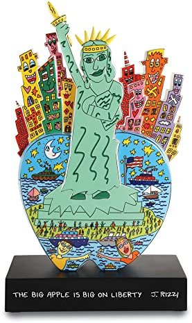 Figur James Rizzi Big Apple on Liberty - Pop Art