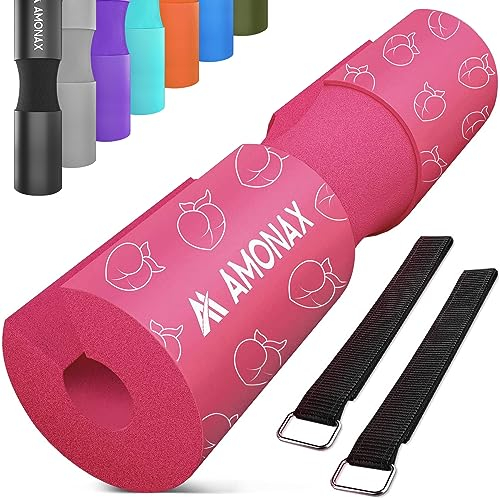Amonax langhantel polster, extra dicke nackenpolster langhantel- Barbell Pad nackenschutz für hip thrust und squat, und andere Übungen, Fitness, Krafttraining für Männer und Frauen (Schwarz)