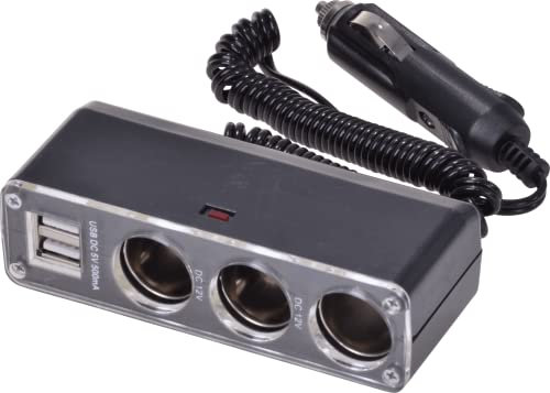 3 Way DC 12v Car Cigarette Lighter Splitter USB Plug Charger Triple Adaptor Twin USB Dual Ports