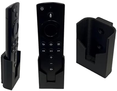Wandhalterung/Schrankhalterung kompatibel/passend mit TV Stick Fernbedienung – Halter für einfache Montage, sichere Aufbewahrung & DIY-Einsatz (Schwarz)