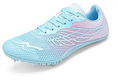 Zenithia Scarpe Chiodate da Atletica Leggera Scarpe Chiodate da Pista E da Campo Scarpe Uomo Donna Atletica Chiodi Spikes,Mesh Traspirante Smorzamento Resistente all'Usura per Corsa Salto