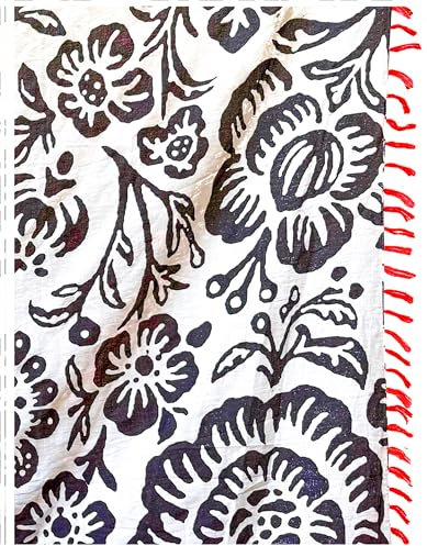 Mandala Life ART Pareo Damen Strand Xxl Mit Quasten Baumwolle Groß Strand Pareo Strandtuch Wickeltuch Wickelrock Strandrock Tapisserie Wickeltuch Bikini Cover Up Tuch Für Badeanzug