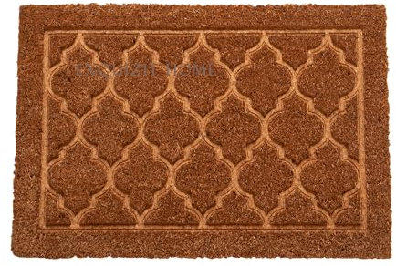 Doormats Coir Door Mat Heavy Duty Coir Door Mat Welcome Front Door Home Garden Mats 40x60cm (Embossed Design)