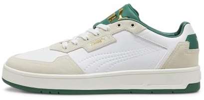 Puma Court Classic Lux SD Sneaker Herren PUMA White-Alpine Snow-Vine - 11/46
