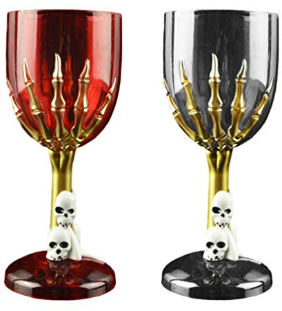 2PCS Calice di Halloween Calici in plastica con Artiglio del Teschio for Bar KTV Store Colore Casuale Non luminanza/531