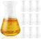 ZJIVQO 10PCS 50ml Plastic Flask with Graduations Conical Flask Narrow Neck Conical Chemistry Flask Accurate Measurement for Lab Science Experiment