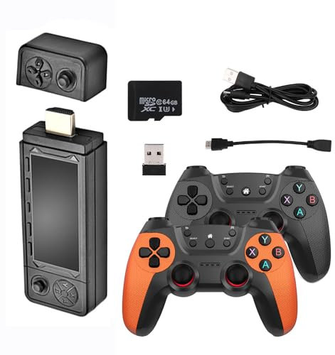 Meiurlex X9 Ultra Retro Game Sticks with 2.4G Dual Wireless Controllers, 128G Plug and Play TV Video Game Console Emulators 4K HD for TV, 42000+ Games