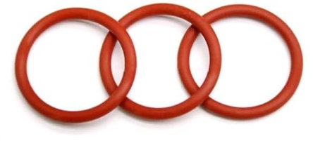 5/10/50 Stück 2,4 mm Silikon-O-Ring, lebensmittelechter Gummi, Dichtungsscheibe, roter O-Ring, Außendurchmesser 30 mm – 70 mm(50pcs,OD 38mm CS 2.4mm)