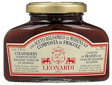 Leonardi - Compote de fraises au vinaigre balsamique de Modene IGP