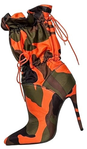 Stivali alti al ginocchio a gamba larga da donna alla moda con fondo spesso tacco grosso stivali da donna traspiranti alla moda testa rotonda tacco grosso scarpe da donna stivali con tacco a blocco,