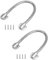 2 PCS Armored Loop Power Transfer, Door Wire Conduit Flexible Gooseneck Door Cable Protector, Stainless Steel Exposed Mounting Sleeve, Access Wire Protector