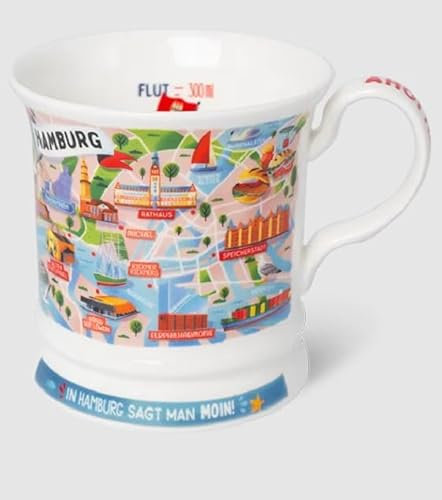Kaffeebecher Hamburg, Kaffeetasse Tassen Teetassen Henkelbecher 300 ml