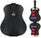QTMMC Guitar Picks Holder Plectrum Holder 18 Slots Portable PU Leather Guitar Pick Case Pick Organizer Bag Guitar Shaped Plectrums Storage and Display for Guitar Players Musicians