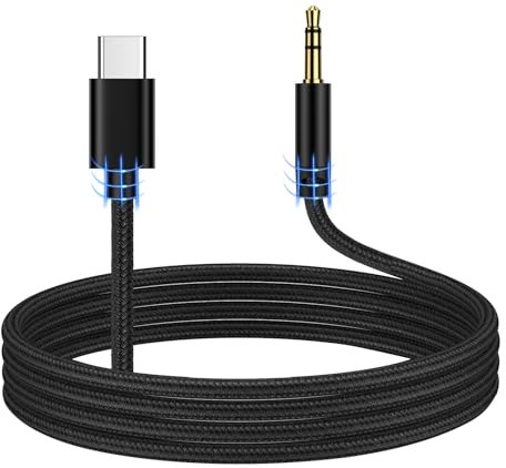 Aux Kabel USB C für Samsung,1M USB Typ C auf 3.5mm Klinke Kabel Audio,Aux auf USB C Aux Kabel Auto Handy für iPhone 16 Pro Max/15,Galaxy S25 Ultra/S24/S23/S22/S21+/S20/A56/A55/A54/A52/A16/A15/A14