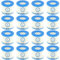 Filtre Spa VI Cartouches filtrantes de Rechange pour Piscine for Bestway Flowclear pour Filtre de Piscine for Bestway VI, for Miami, for Vegas, for Monaco Taille 6-58323 (16 Pcs)
