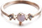 JPXXFM Elegant eingelegtes Faux Opal Edelstein Finger Ring Hochzeit Engagement Frauen Schmuck Rose US 9 Professional