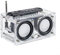 Radio FM DIY para Montar: Kit de Altavoz Portátil con Función de Radio 87.5-108MHZ, Reproducción de U Disk y TF Card, Carcasa Transparente ABS, Tamaño 12x18x9CM