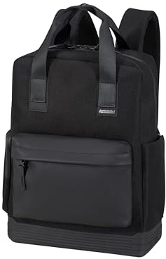 American Tourister Soulpack - Business-Rucksack 15, Ryanair Handgepäck 39x30x20 cm, Handgepäck Rucksack, Laptop Rucksack für Frauen, für Schule, Reise und Büro, 17 L, Schwarz