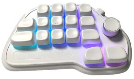 GMBYLBY Mechanischer Numpad mit 17 Tasten und Hot-Swapping-Design, RGBs, hintergrundbeleuchtete PBT-Tastenkappen und VIA-programmierbarem USB