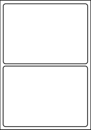 SmithPackaging A4 Self Adhesive Address Labels, 2 Labels Per Sheet, 20 Sheets,199.6 x 143.5mm, 40 Labels