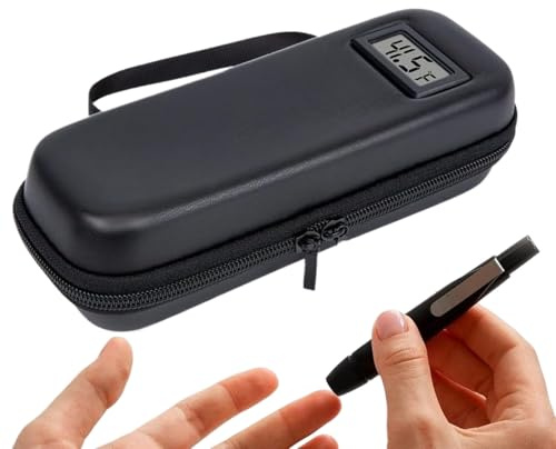 insuliin Kühlbox Reisekoffer - Kühler Organizer mit Digitalanzeige, Insuliin, Impfstoff, Pillen-Aufbewahrungsbox für Reisen, Arbeit, Auto, Zuhause, Krankenhaus, Outdoor-Ausflüge | Männer und Frauen