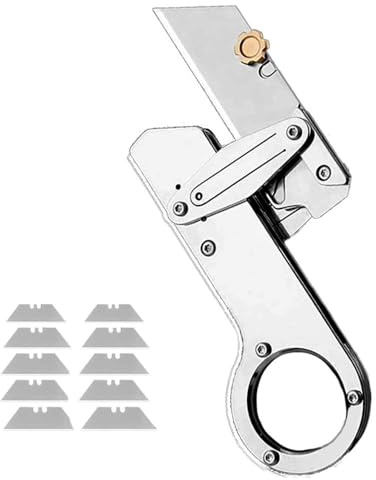 Taschenmesser Klappmesser, Edelstahl Morphing Messer, Tragbare EDC Messer, Outdoor Camping Mehrzweck messer mit 10 auswechselbaren Klinge für Wildnisabenteuer Neck knife multi Mechanischer faltmesser