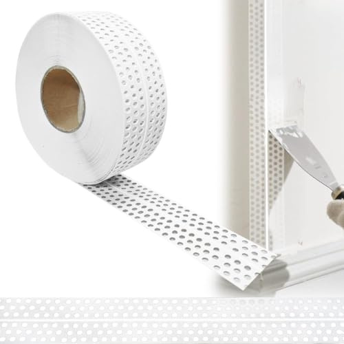 RANJIMA Generisches Nahtabdeckband,40Mx5CM Fugenband Selbstklebend | Eckschiene Trockenbau PVC Kantenschutz,Gipskarton Fugenband Dichtungsband zum Verbinden