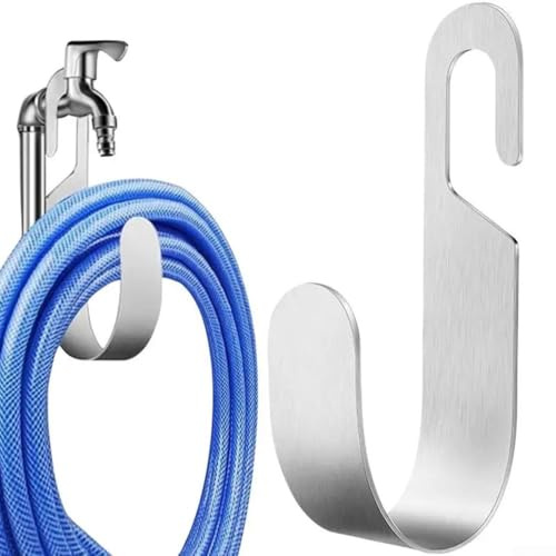 Support de rangement de tuyau en acier inoxydable pour robinet, garde les tuyaux d'eau propres et faciles à manipuler à l'intérieur et à l'extérieur