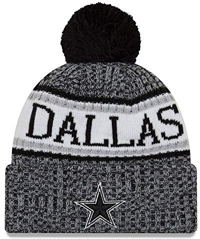 New Era NFL Sideline 2018 Bobble Mütze Dallas Cowboys