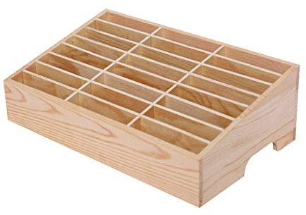 YYCFB 24 Zellen Multifunktionale Holz Aufbewahrungsbox Handy Repair Tool Organizer