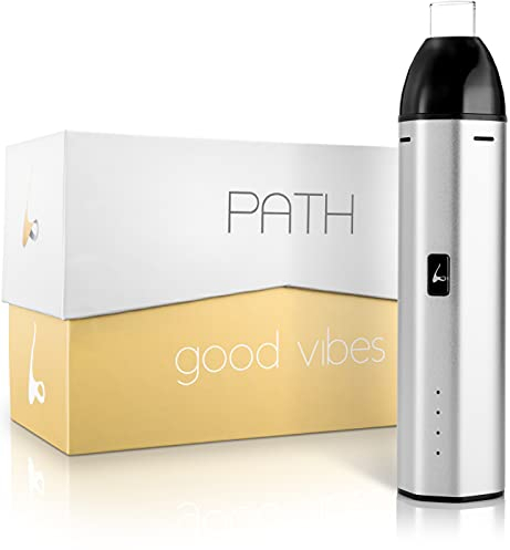 LYTE PATH Vaporizer | Höchste Qualität aus Bayern | Verdampfer für Kräuter | Keramik-Kammer | Einfache Bedienung | mit Glasmundstück | Aluminium Gehäuse | Design LYTE Deutschland | Nikotinfrei