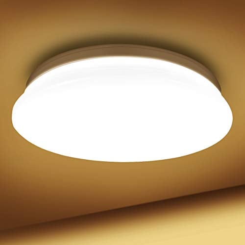 Lepro Kitchen LED Ceiling Light, 120W Equivalent, 18W 1850lm, 3000K Warm White, Flush Ceiling Lighting Fitting for Bedroom, Cloakroom, Porch, Hall, Lounge and More, φ28cm Round