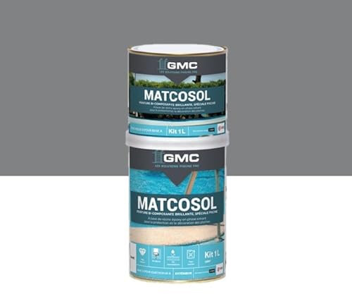 comus Peinture Piscine MATCOSOL Gris 1L 8m2