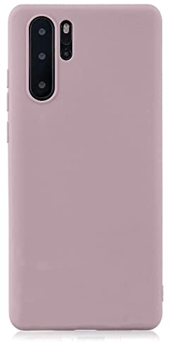 cuzz Schutzhülle für Huawei P30 Pro + (1 Stück Displayschutzfolie aus Hartglas), einfarbig, Premium, flexibel, Silikon, TPU, dünn, ultradünn, rutschfest, stoßfest, Schutzhülle (Rosa)