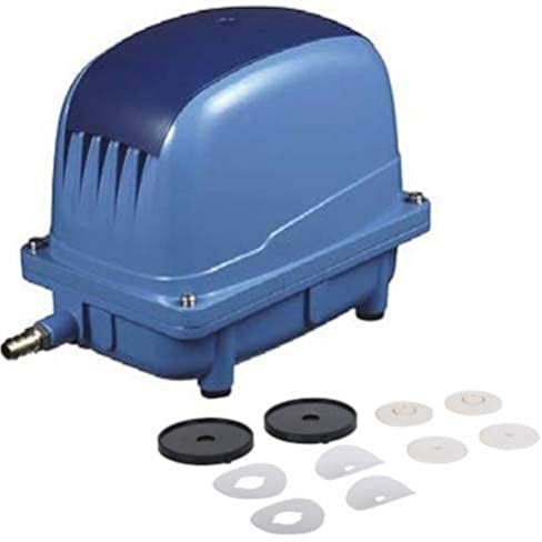 AquaForte AP-35 Luftpumpenset, Luftpumpe inklusive Ersatzmembranen, 20 Watt, Kap. Bei 2 Meter 13 Liter pro Minute, Max. Förderhöhe 2,8 Meter, 2,7 kg, Ausgang 16,5 Millimeter, blau