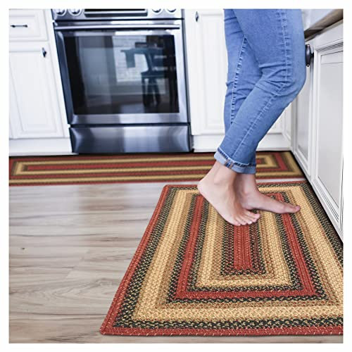 Homespice Highland Premium Jute Geflochtener Bereich Teppich 56 x 183 cm rechteckiger Flurläufer Multi, wendbar, natürliches Jute-Garn Rustikal, Landhausstil – 30 Tage risikofreier Kauf