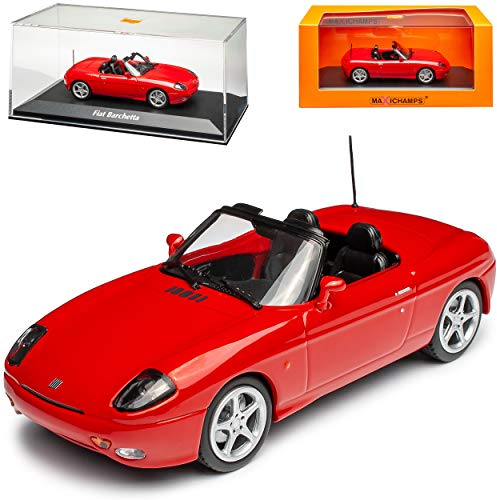 MAXICHAMPS FIAT Barchetta Type 183 Cabrio Rot 1995-2005 1/43 Minichamps Modell Auto
