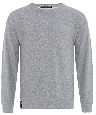 Redbridge Oversize Sweatshirt für Herren Pullover Sweater Longsleeve Premium Basic Real Grau XXL