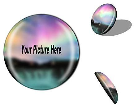 Aimant de réfrigérateur 3D personnalisé en verre de cristal avec photo pour décoration de maison ou de cuisine
