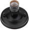 Fdit Lampensockel Adapter E26/E27 Vintage Industrie Decken-/Wandleuchte Sockel Halter Hängelampe Lampe Schraubfassung(schwarz)