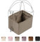 DGAZ Seide Handtaschen Tasche Organizer für Picotin 18/22, Bag in Bag Innentasche Organisator, Damen Taschenorganizer Handtasche Einsatz (Etoupe Grau, PC22)