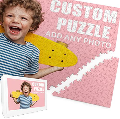 Personalised Jigsaw Puzzle from Photo Custom Picture Wooden Puzzles 150/300/500/1000 Pieces for Adult(Upgraded)