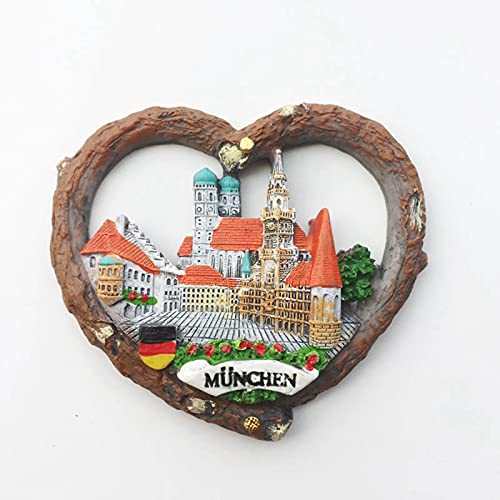 Catedral de Munich Alemania Imán de Nevera 3D Resina de la Ciudad de Viaje Recuerdo Colección de Regalo Fuerte Etiqueta Engomada refrigerador