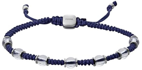Fossil Armband Für Männer Vintage Casual, Länge: 250mm Blaues Nylonarmband, JF04088040